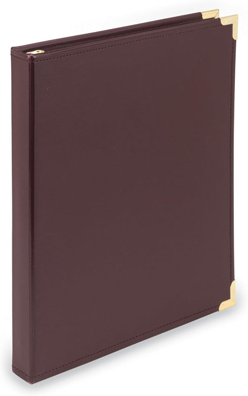 Samsill Classic Collection Executive Presentation 3 Ring Binder, Half Inch, Burgundy, Holds 100 Sheets