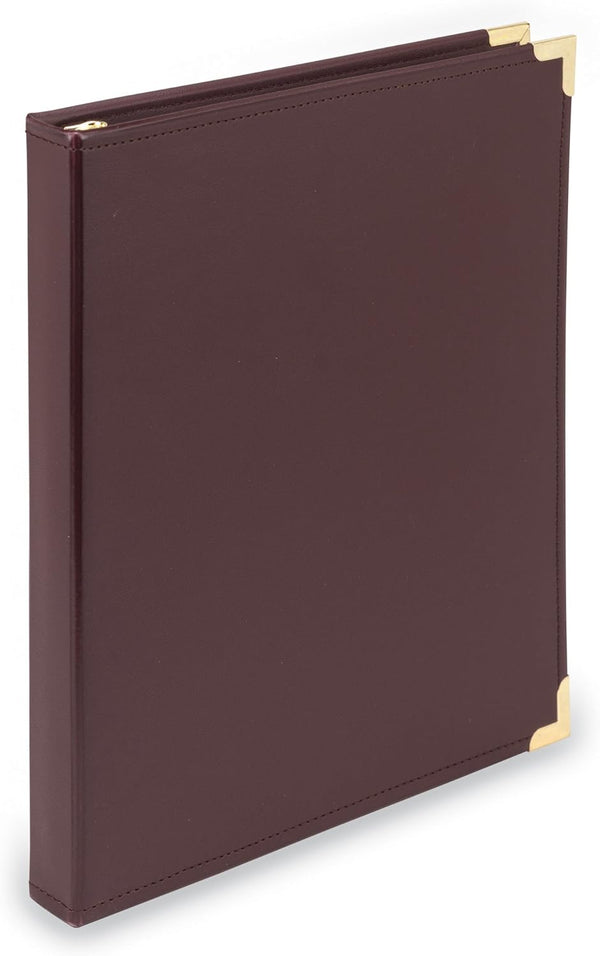 Samsill Classic Collection Executive Presentation 3 Ring Binder, Half Inch, Burgundy, Holds 100 Sheets