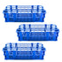 3 Packs Blue Plastic Test Tube Rack, Detachable Holder for 20mm Test Tubes, 40 Holes Lab Test Tube Rack