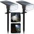 Solar Lights Outdoor Waterproof, 3 Lighting Modes Solar Spot Lights Outdoor, LED