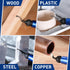 WORKPRO Deburring Tool with 11 Extra High Speed Steel Blades - 360 Degree Rotary Head for Metal, Plastic, Wood
