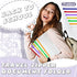 Yexiya 14 Pack Clear Plastic Zip Envelopes A4, Zipper Document Folder, Expanding Envelope Pouch for School Office