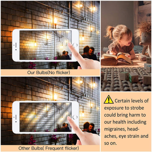 XININSUN T10 LED Bulb, 8W Dimmable Frosted Light Bulbs, 60-75 Watt Equivalent, 2700K Warm White, E26 Base, 3 Pack