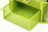 VANRA Metal Mesh Desk Supply Caddy, Desktop Office Supplies Organizer, 8 Compartments with Drawer (Green)