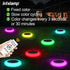 2 Pack 9 intelamp Solar Pathway Lights Outdoor, Color Changing with Remote Control, Dusk to Dawn Solar Powered