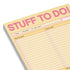 Knock Knock Stuff To Do! Big & Sticky Notepad, 40 Sheets, 9.75 x 7-inches Sticky To-Do List Pad