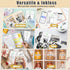 Mini Pocket Thermal Printer, Bluetooth Inkless Printer with 11 Rolls Paper, Portable Receipt Printer for Photo, Memo,