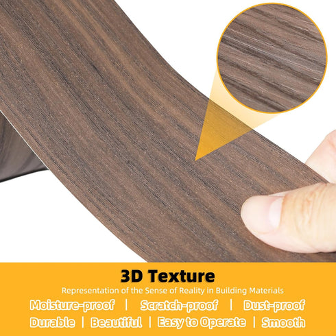 2.4 inch 15ft GSCIT Club Wood Grain Repair Tape, X Self Adhesive Walnut Grain Repair Patch for Tables, Chairs