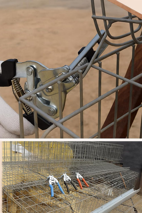 TFORESTER 600 Hog Ring Pliers Kit with Pcs of Galvanized Steel Hog Rings, Hog Ring Chicken Duck Goose Dog Cat Rabbit