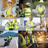 XPCARE 2-Pack Reflective Safety Vest, High Visibility Security Vest with Pockets and Zipper Front