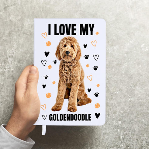 Dog Notebook Journal (96 lined pages) - Dog Themed Gifts, Cute Notebooks for Women, Fun Gifts for Women, Dog Mom Gifts for Women - Dog Lovers Gifts for Women, Gifts for Dog Lovers (Goldendoodle Gifts)