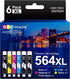 GPC Image Compatible 564XL Ink Cartridge Combo Pack for HP Printers, Replacement for Photosmart 7510 7515 (6 Pack)