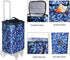 Bornfornice Insulated Replacement Bag for Grocery Cart/Shopping Cart, for Trolley Cart frame, (Blue Pattern)