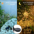 Aureate Horizon 2 Pack 8 120 Solar Garden Firework Lights Outdoor Waterproof, Solar Lighting with Lighting Modes, LED