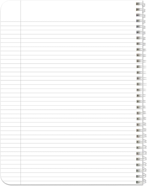 BookFactory Left-Handed Notebook, NotRight (Lefty) 120 Pages, 8.5'' x 11'', Wire-O