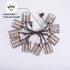 TWINKVILLA 10 Bulbs, Outdoor Patio String Lights Plug in with Incandescent Handwoven Beaded Copper Wire Style