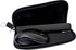 Travel Mouse Case Electronics Organizer Bag, Pouch with Extra Rolled Up Travel Mouse Pad, Solid Black