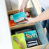 Three by Three Seattle Felt·Like·It! Felt Bins - Set of 8 Multicolor Expandable Sliding Bin for Office, Crafts,