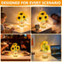 3-Colour Dimming 3 Handmade Sunflower Lamp, Rechargeable Cordless Touch Table Lamp, Infinitely Small Night Light