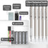 Mr. Pen- Metal Mechanical Pencil Set in Leather Case, 5 Sizes, 0.3, 0.5, 0.7, 0.9, 2mm, mechanical pencils, Sketching Pencils, Drafting Pencil, Mechanical Pencil Metal by Mr. Pen