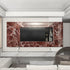 88"x15.8" Red Brown Marble Contact Paper for Countertops, Faux Granite Peel and Stick Waterproof Wallpaper