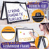Small Dry Erase White Board, Magnetic Desktop Whiteboard 16x12 inch, Portable for Kids, Tabletop Mini Easel with Cover