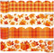 Whaline 131.2ft Fall Bulletin Board Borders, Pumpkin Maple Leaf Plaid Die-Cut Trim for Autumn Thanksgiving Decoration
