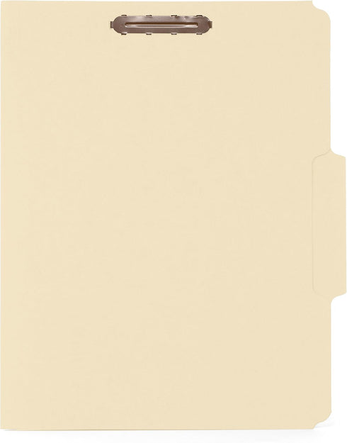 50 1/3 2 50 Pack Manila Fastener File Folders - Cut Reinforced Assorted Tab - Durable Prongs Designed to Organize