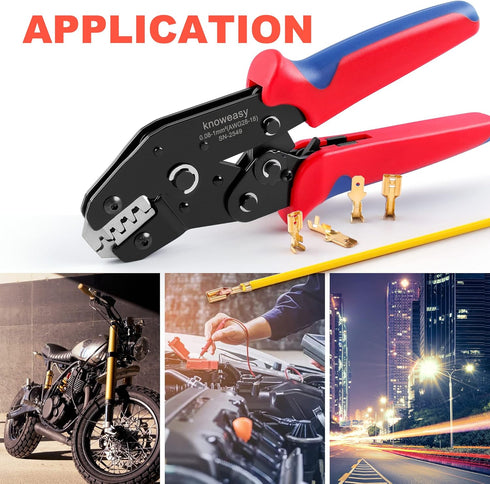 Knoweasy JST Crimper and Molex Crimper, Compatible with JST, Dupont, Molex Terminals, Precision Crimp Tool