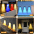 Warm White Solar Fence Lights, Waterproof LED Step Lights for Wall, Yard, Pool, Stairs, 4 * 1.68 * 1.57in, 2 Pack