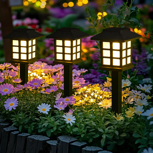 Lights10 Pack 10 GIGALUMI Solar Outdoor LED Solar Lights Outdoor Waterproof, Solar Walkway Lights Maintain Hours