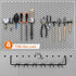 Utility Heavy Duty Pegboard Hooks - 10 Pack Accessories for Hanging Tools, Fit 1/4" Peg Holes, Large Tool Holders for