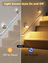 2000mAh 3 4 Pack NIORSUN Motion Sensor Stair Lights Indoor, Battery Operated Night Light, Color Temperature with Light