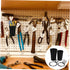 4pcs GLEAVI Pegboard Bins Hooks for Garage and Workbench Organization Tool Hangers for Screw and Wrench Storage Solid