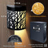 DenicMic (2 Pack) Solar Wall Lights Outdoor Wall Sconce Fence Lighting for Patio Front Door Yard Deck Stair Led Forest