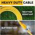 6 ft Indoor Extension Cord, 12/3 SJTW 15 AMP Heavy Duty Yellow Extension Cable with 3 Prong Grounded Plug