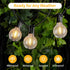 Hobbynors 25Pack G40 Bulbs,Long-Life Lights,0.6W (5W 2700K White,E12 Globe LED & Shatterproof Vintage Design,Outdoor