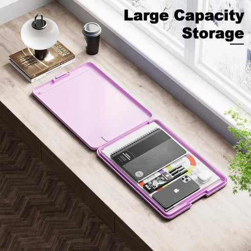Hongri Clipboard with Storage, Open Nursing Clipboards, Heavy Duty Foldable for Office and School Supplies