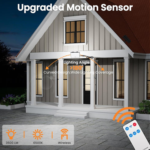 3 Terraces(Garage-2pack) Motion Sensor Light Outdoor, with Modes, Solar Lights Outdoor Waterproof from Dusk to Dawn