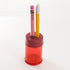 OIC Double Barrel Crayon Sharpener - 8/BX Manual Pencil Sharpener, Translucent Red 8 Count