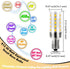 E12 T6 C7 40 Bulbs 4000K 450lm 4W 120Volt E12 Bulb Non-Dimmable, 4 Pack Heifymi Watt Equivalent LED Natural White Small