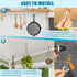 110Pcs Premium Screw Hooks, White Vinyl Coated Cup Hooks, 5 Sizes Heavy Duty Hook Screws for Hanging Plants