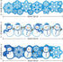 Spakon 60Ft Winter Snowflake Bulletin Board Border, Snowman Decorative Rolled Trim for School Classroom Office Wall