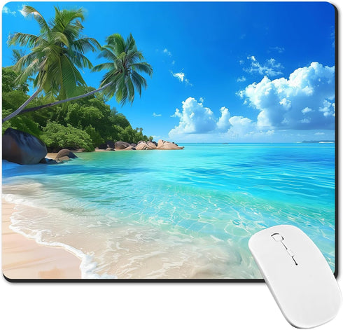 Mouse Pad - Non-Slip Rubber Base Mouse Mat, Waterproof Gaming Square Mouse Pad for Wireless Mouse, Computers, Laptop,