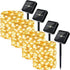 SyouHome 4-Pack Solar Fairy Lights Outdoor, 800 LEDs 264FT Extra-Long Solar String