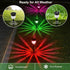 IP65 SMY Lighting Solar Outdoor Path Lights, Color Changing Waterproof Auto On/Off Solar Landscape Pathway LED Lights