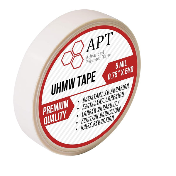 APT UHMW Polyethylene Tape, Resists Abrasion and Impact for Surface Protection, 0.75" x 5Yds