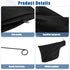 Black Dust Collection Bag for Miter Saw 255 Model, Zipper and Wired Adjustable Stand