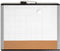 U Brands 3-in-1 Magnetic Dry Erase Calendar Board, 16" x 20" with Black and Gray Frame, Magnet and Marker Included