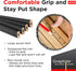 GRAPHITE Hard Lead Carpenter Pencils, Bulk Pack of 12 Pieces, #2 (HB) - Black Wooden Pencil